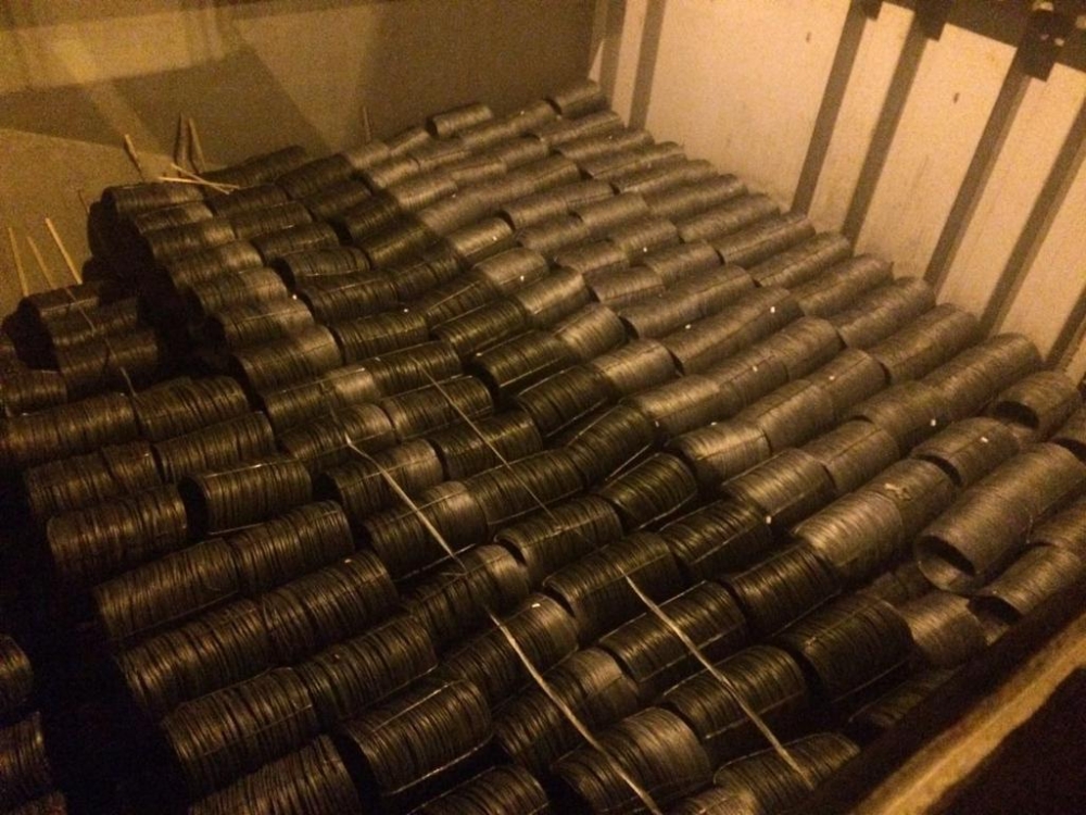 Alambre en la bobina